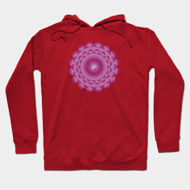 Crown Chakra,Sahasrara Chakra Yoga and Meditation Hoodie by Global Creation